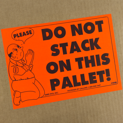 Do Not Stack On This Pallet Labels - Butt Cut
 - 18185 - 7x10 Please Do Not Stack On This Pallet.png